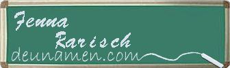 Fenna Rarisch Visitenkarte